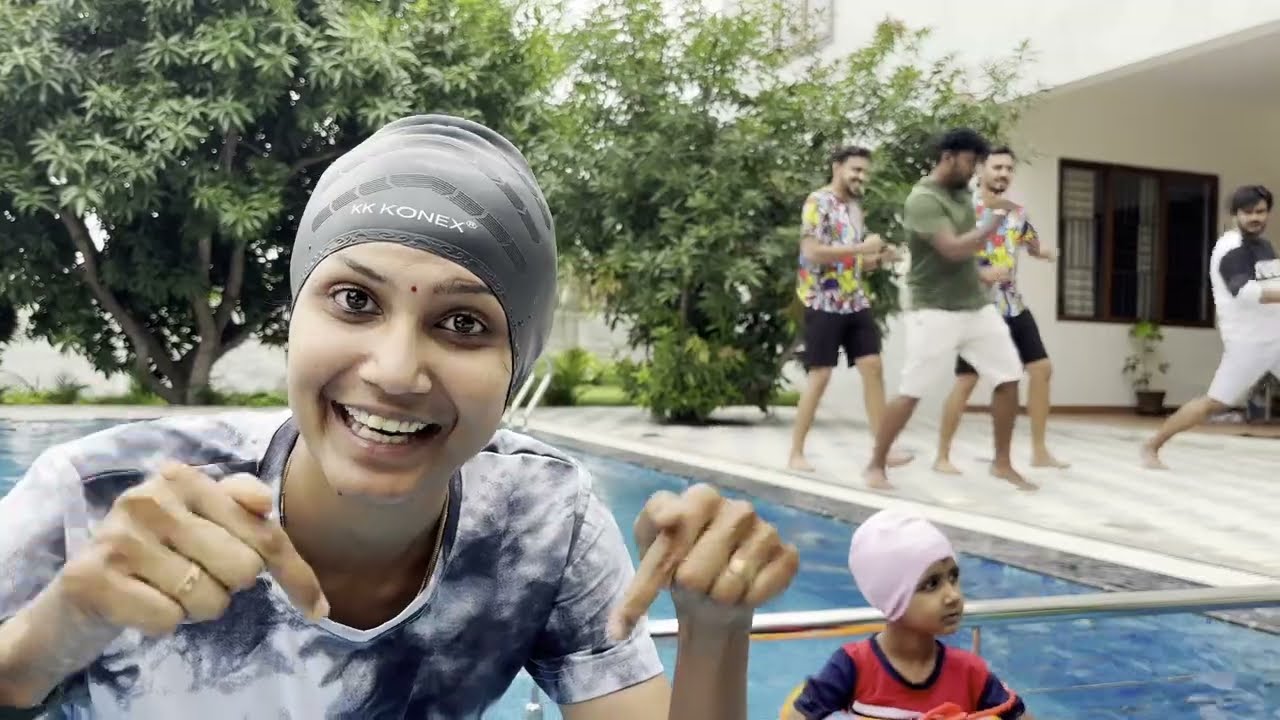தண்ணிரில் தள்ளாட்டம் 😜 Farm House Atrocities 🥰 || Swimming Pool Party || Arun & Aravind 😎