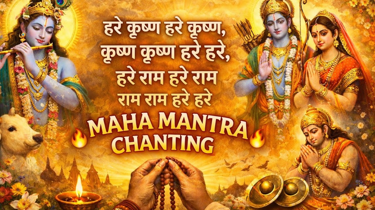 🔴 LIVE Hare Krishna Mahamantra | Peace, Positivity & Divine Energy | Bhajan Kirtan