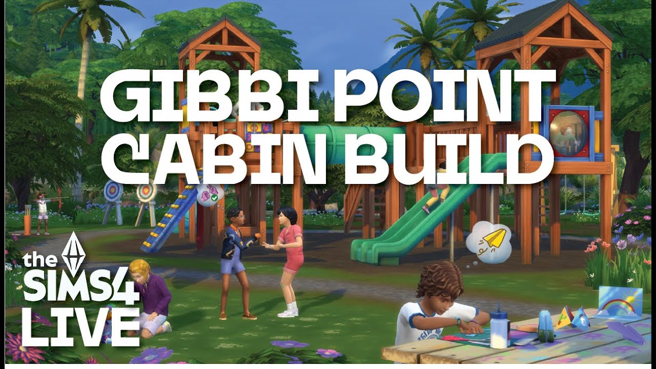 Building Cabins in Gibbi Point | The Sims 4 LIVE