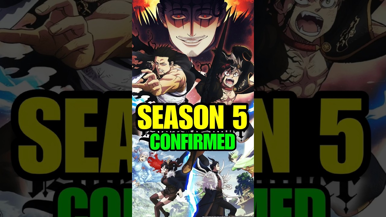 Black Clover Season 5 Confirmed✅ #blackclover #season5 #announcement #anime #asta #yuno #blackbulls