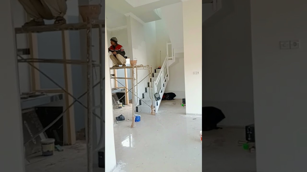 Progres finishing rumah 2lantai#rumahmurah #rumah2lantai