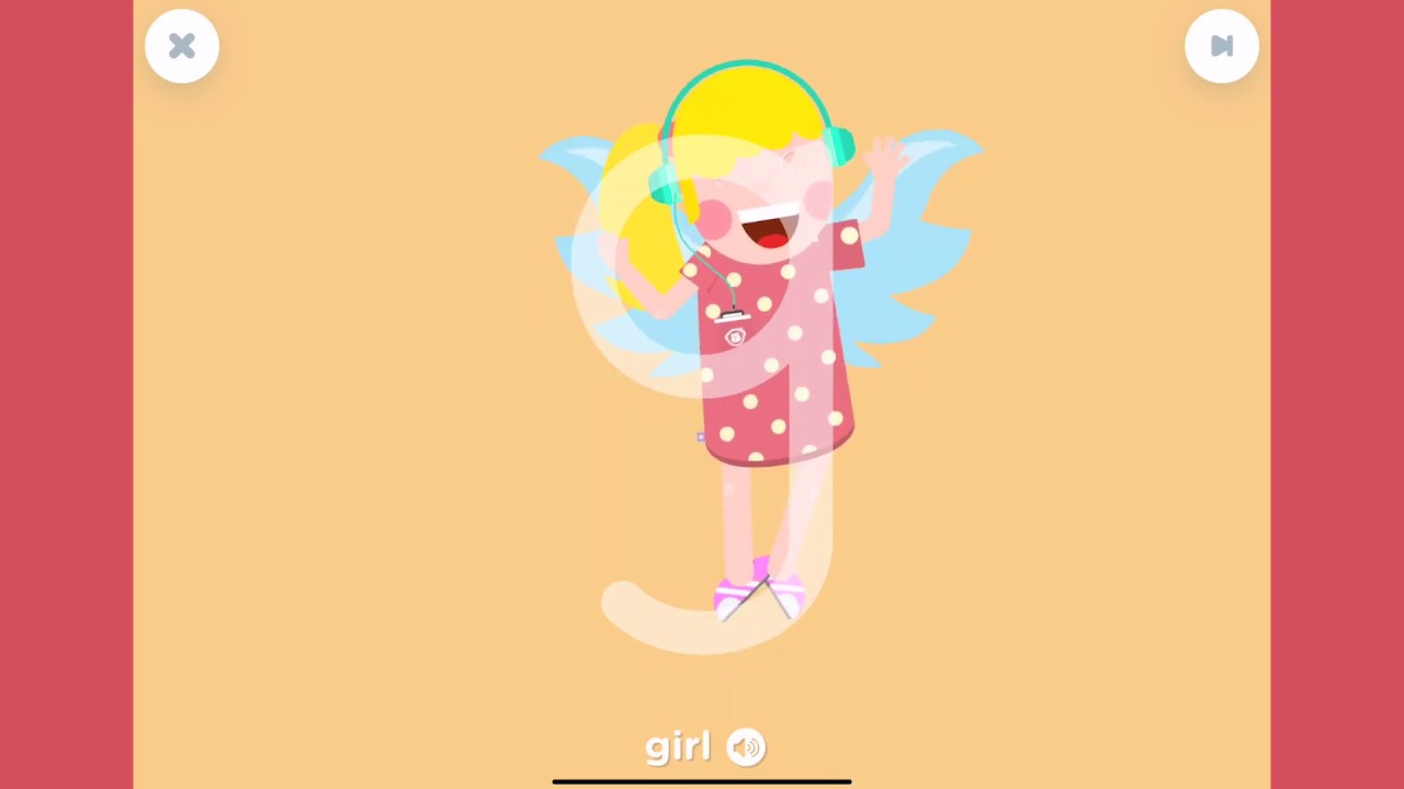 G -girl Alphabet Letter Kids Learning | Boopanpan Kids