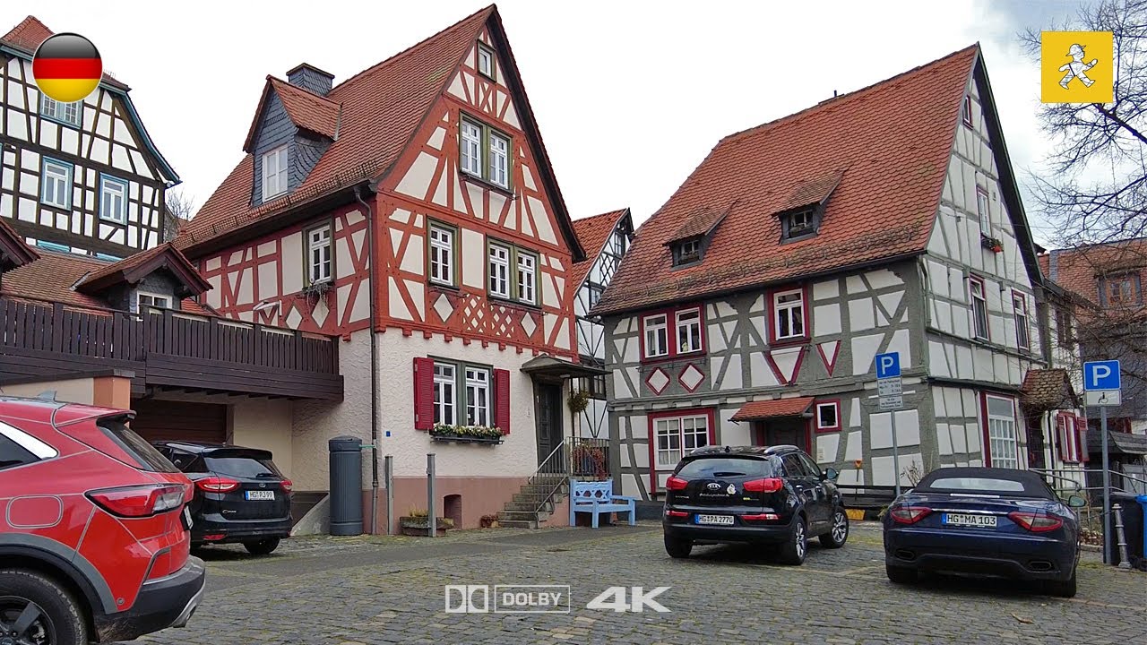 Kronberg im Taunus, Germany 🇩🇪 | Walking in Small Town near Frankfurt | Feb 2024