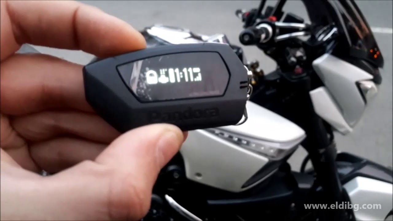 Pandora Moto is motorcycle alarm system with remote start engine