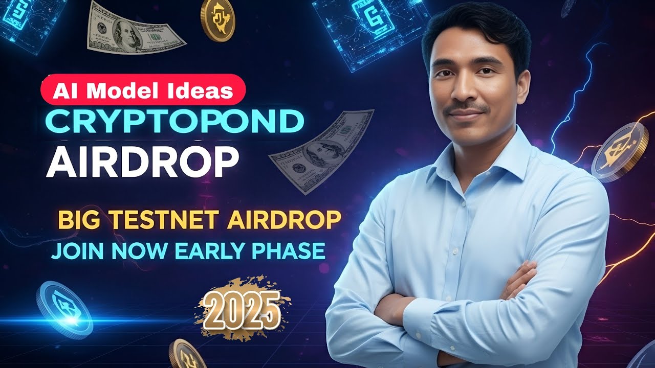 Cryptopond Airdrop Live Now! | Biggest Testnet Airdrop 2025 | Don&rsquo;t Miss Free Crypto