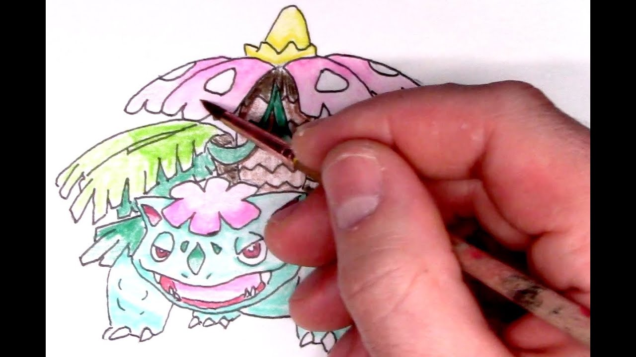 Mega Venusaur Pokemon Speed Drawing Marathon