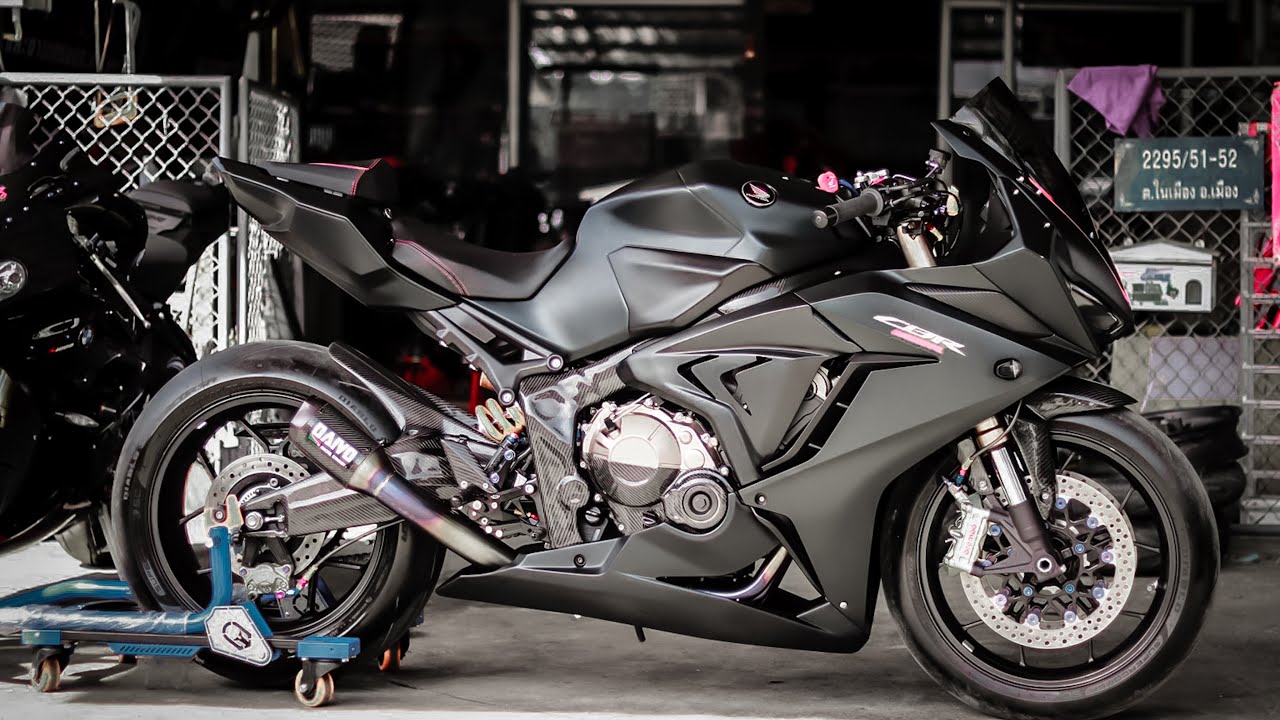 CBR650Rใส่ชุดแปลง CBR1000RR  งาน หน่อยโซ่ตึง   by.อู่ตาหม่ำรอนานการช่าง