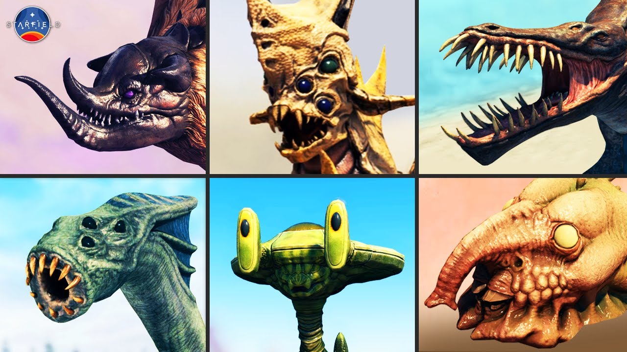 All Alien Creatures in Starfield [Complete Fauna Showcase]