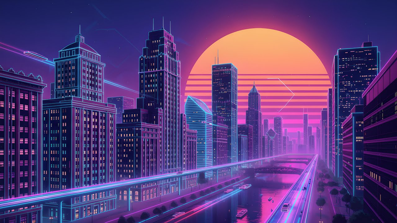 SUNSET [Synthwave - Retrowave - Dreamwave Mix] Energetic & Serene for Adventurous Nights