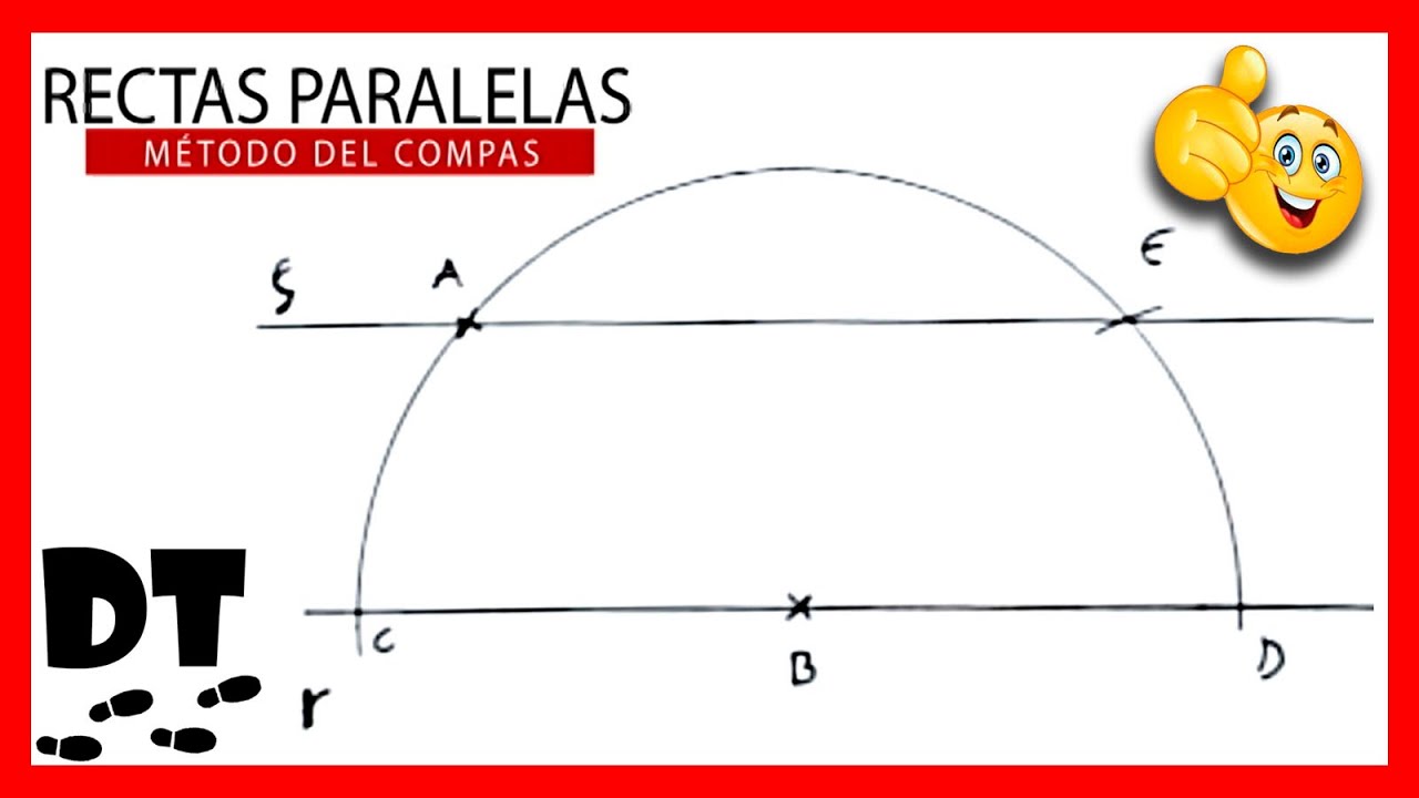 💯📐 Como trazar rectas PARALELAS con regla y compás | Dibujo técnico PASO a PASO| Éxito garantizado