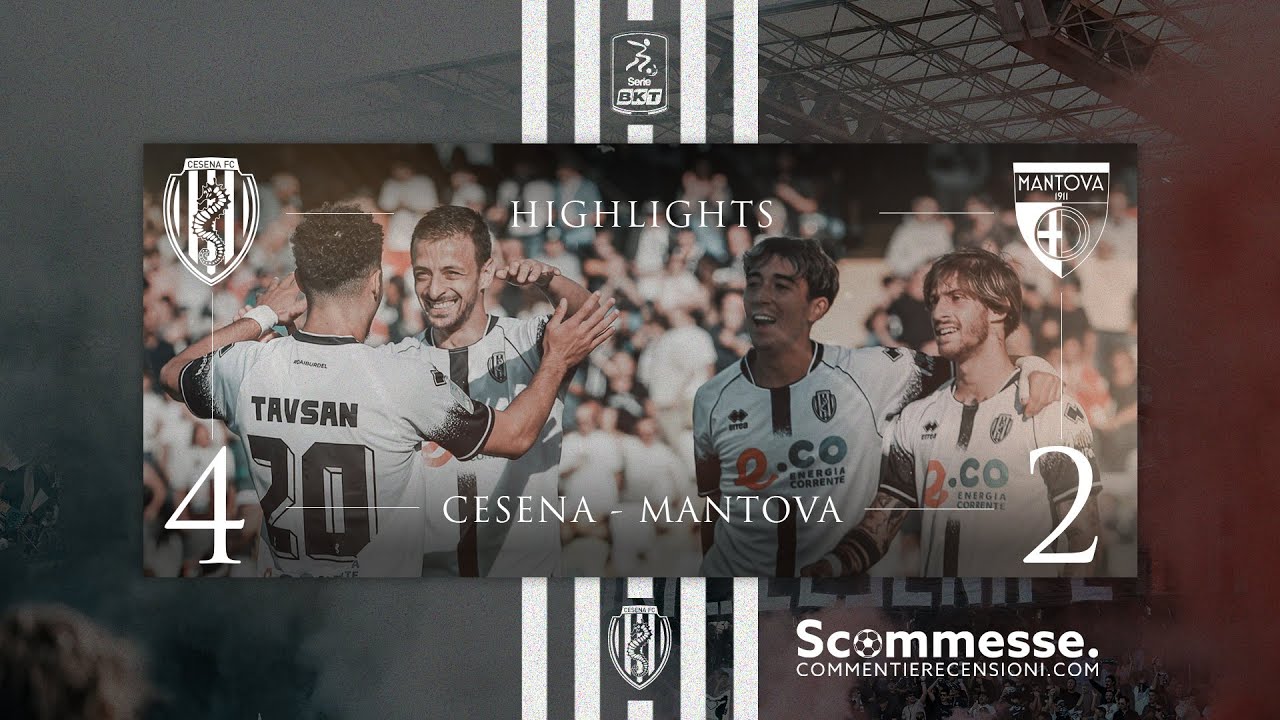 [Highlights] Cesena - Mantova: 4-2