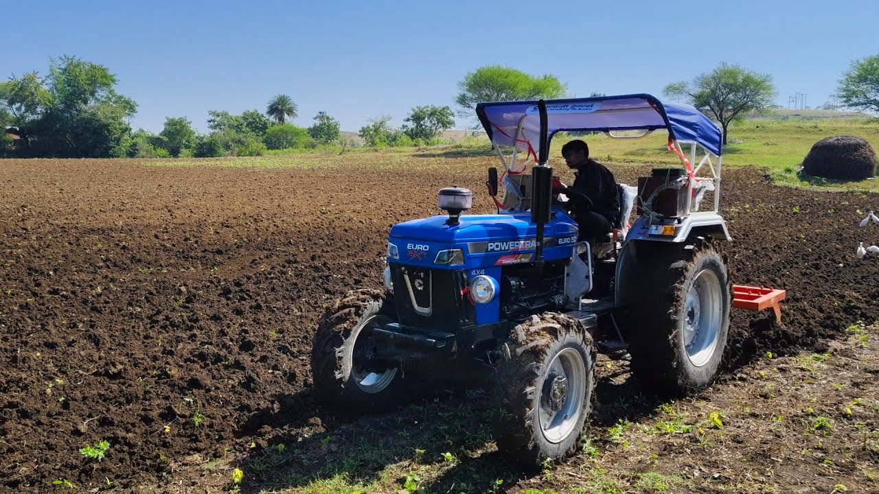 Powertrac euro 50 next 4wd tota panja hal par test