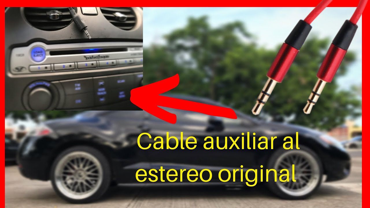Como conectar el cable auxiliar a un Mitsubishi eclipse y galant
