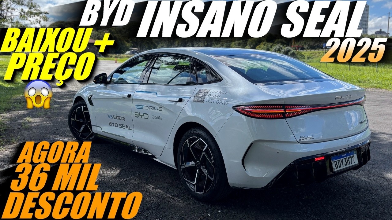 BYD SEAL 2025 BAIXOU AINDA MAIS O PREÇO! Agora com R$36 mil de desconto.