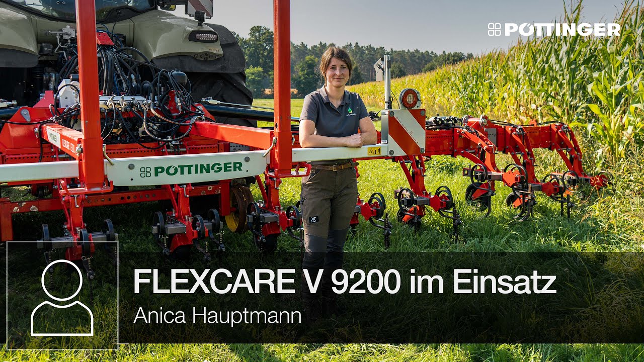 Anica Hauptmann zeigt FLEXCARE V 9200 im Einsatz | PÖTTINGER