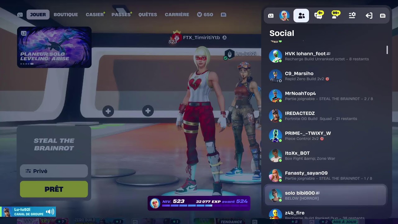 Live chill fortnite chill Steal a brainrot fortnite Vien papoter et trade