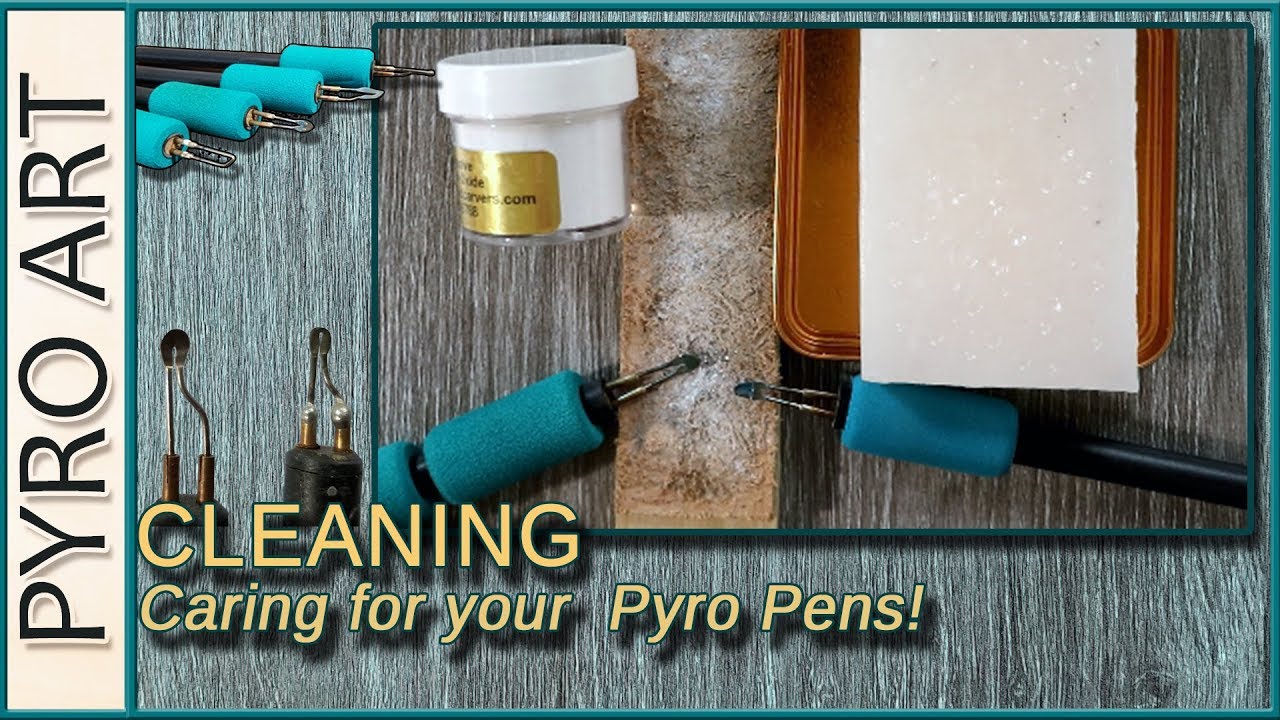Pyrography: How to Clean Your Optima and other wire tip Wood Burning pens safely!