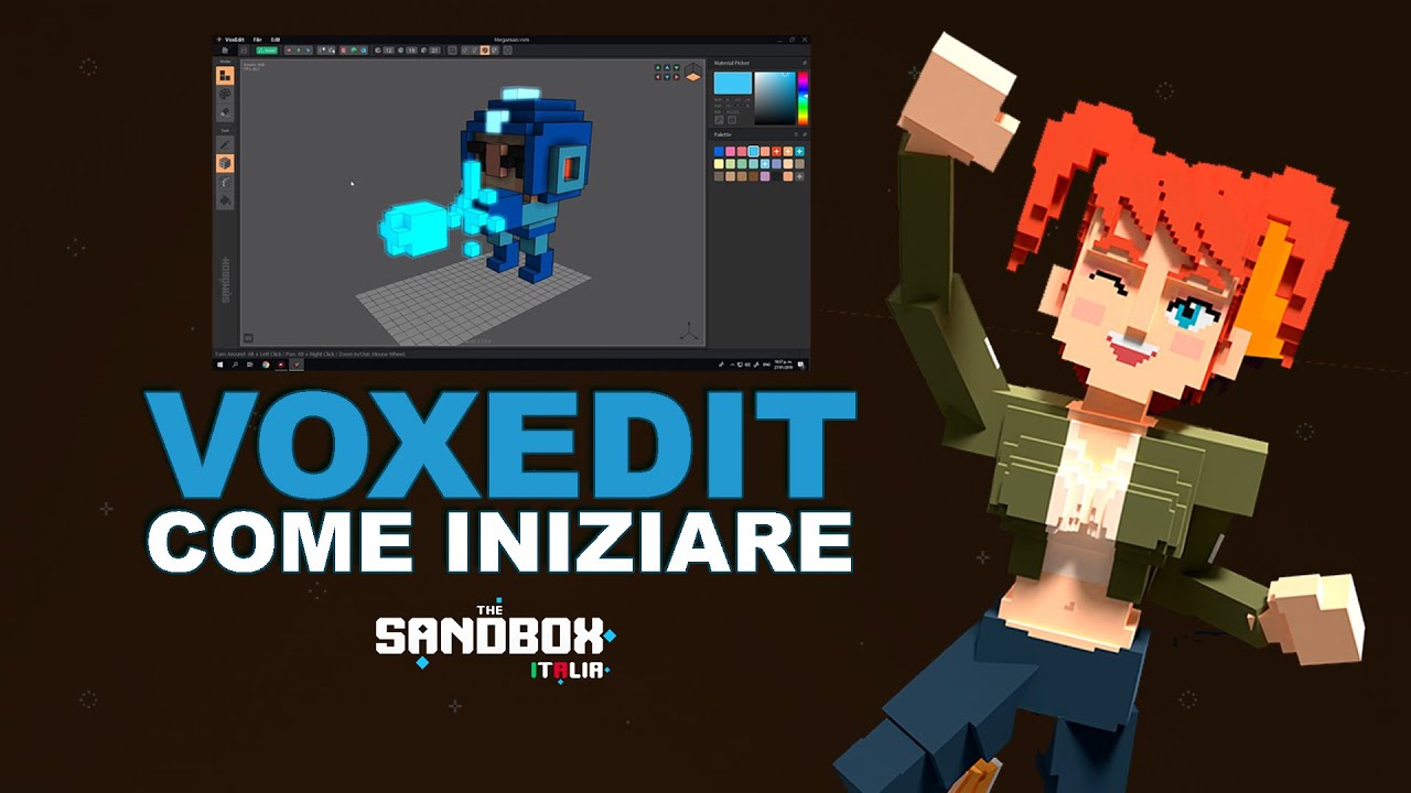 Come INIZIARE a creare oggetti e asset NFT su The Sandbox 💻 CORSO su VOXEDIT 🎨 Ep.1