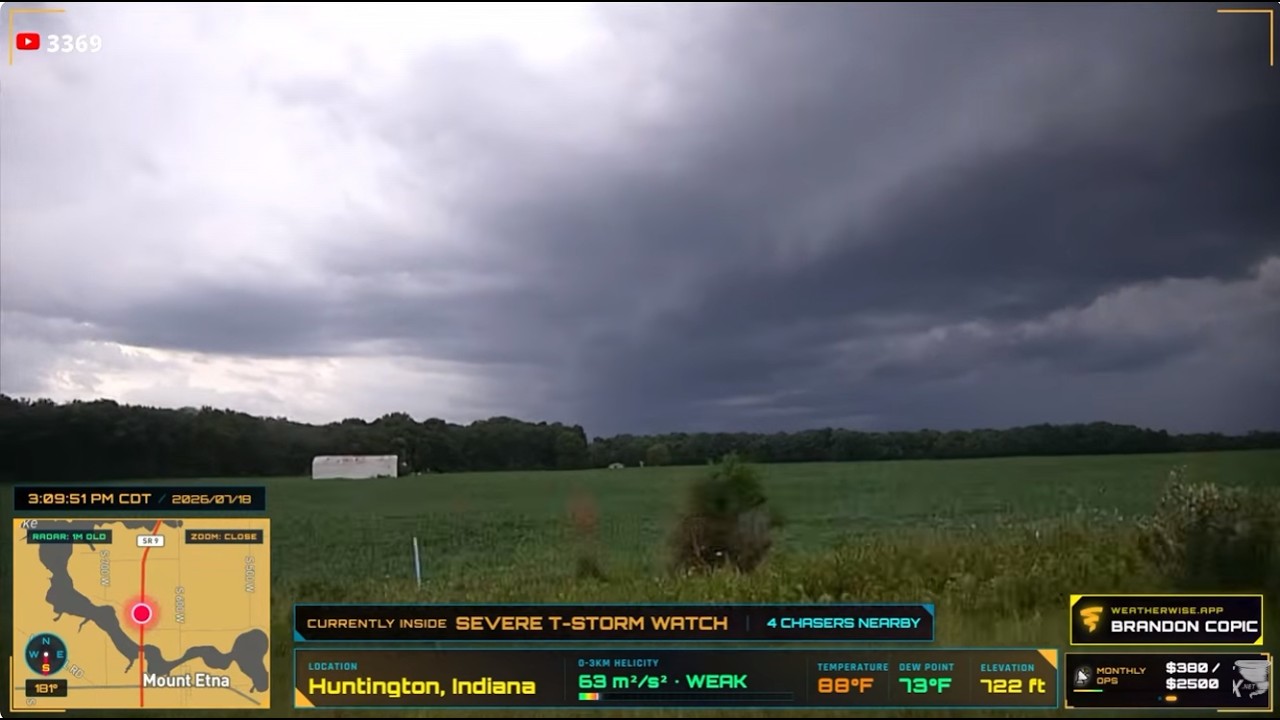 🔴LIVE: Severe Thunderstorms & Damaging Winds Target Indiana & Ohio