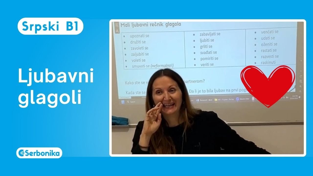 Sa nama na času: Ljubavni rečnik glagola ❤️