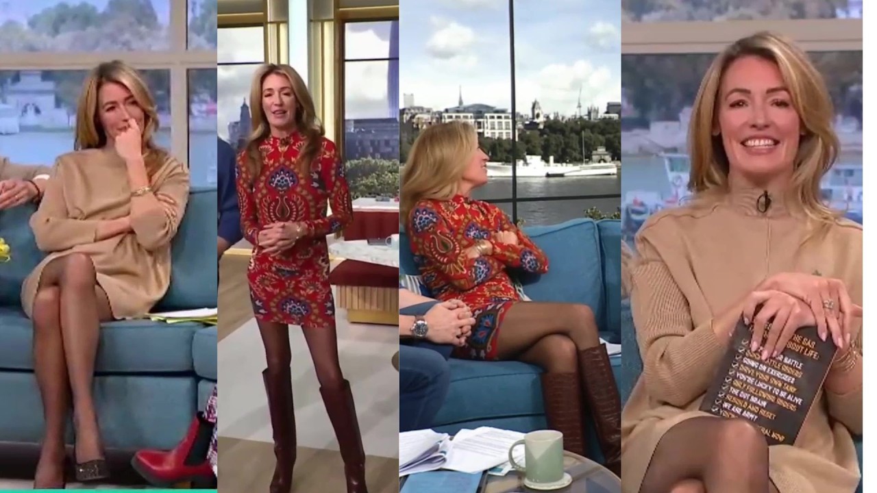 Cat Deeley Elegant Studio Looks UK Presenter Style Dresses Boots & Tights