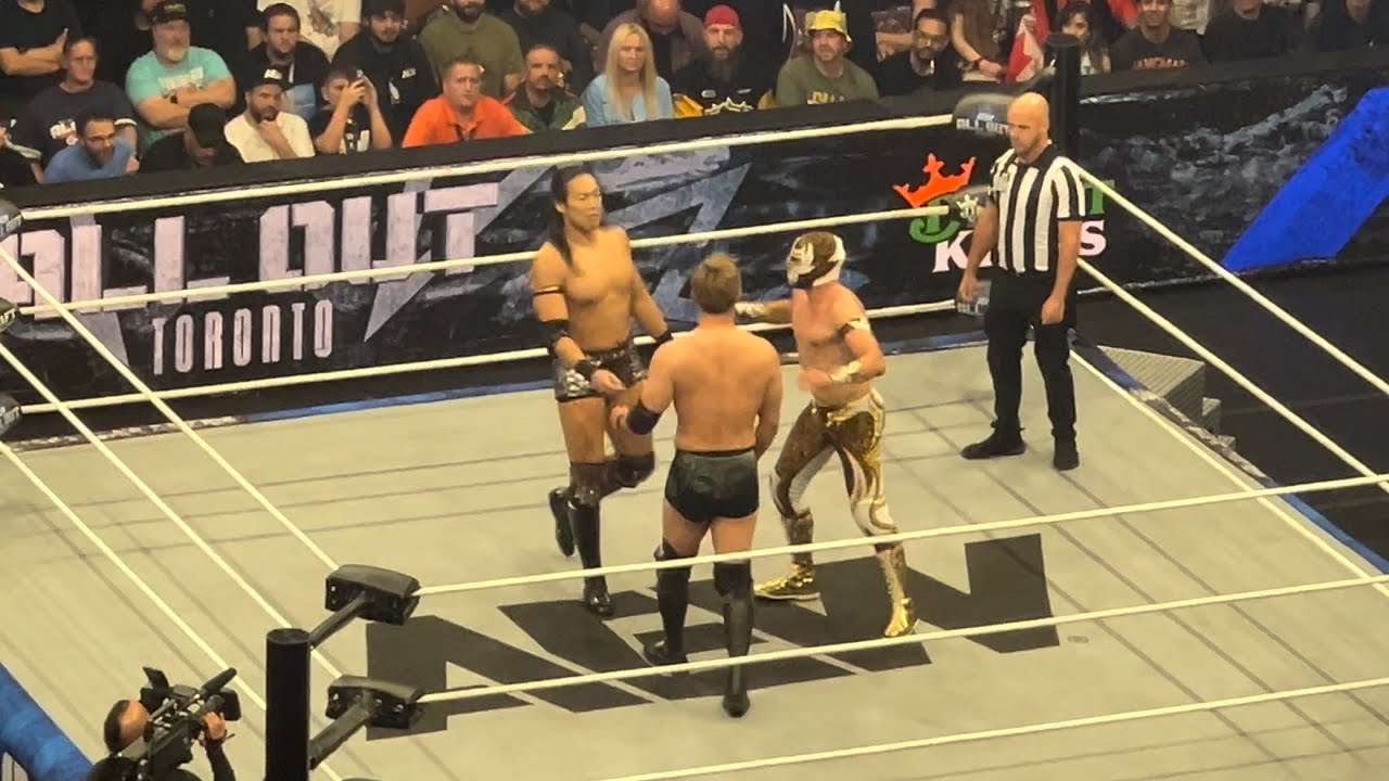 AEW All Out 2025 - Unified Championship, Kazuchika Okada vs. Konosuke Takeshita vs. Máscara Dorada