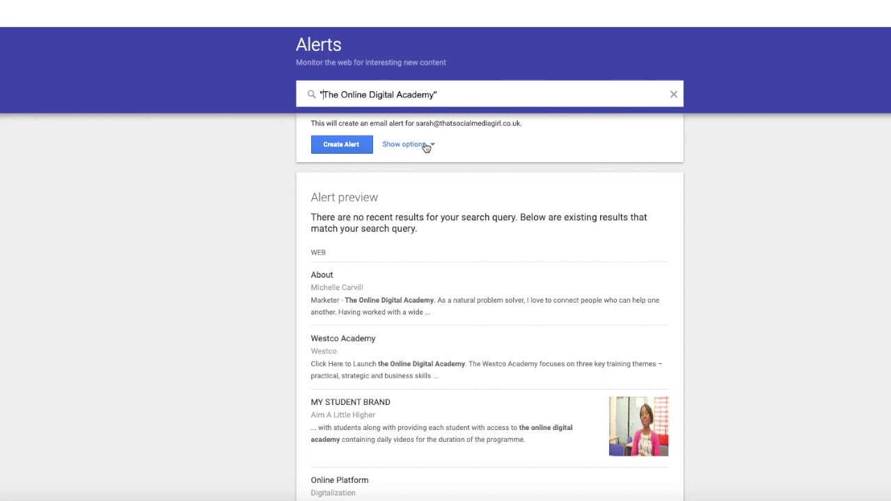 How to monitor your business name online with Google Alerts
