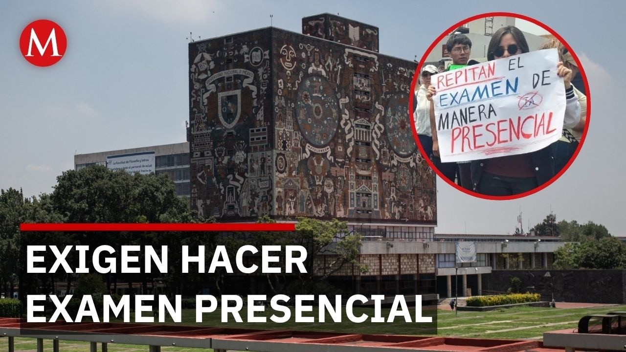 Aspirantes de la UNAM marchan a Rector&iacute;a por presunto fraude en examen de ingreso