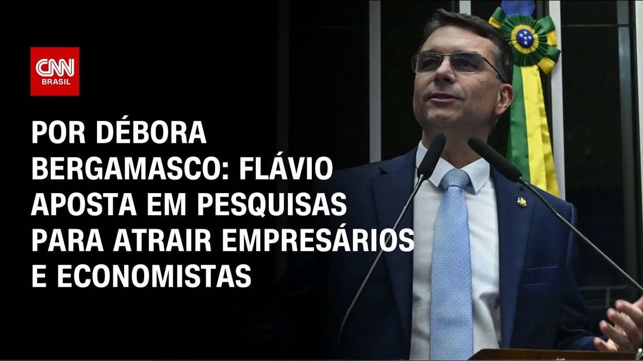 Flávio Bolsonaro aposta em pesquisas para atrair empresários e economistas | CNN 360º