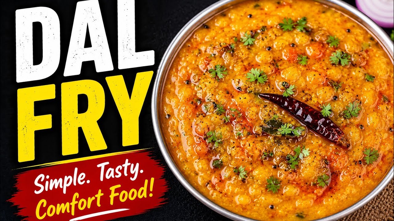 😋 Tasty Dal Fry Recipe | Dhaba Style Dal Fry at Home 🍲