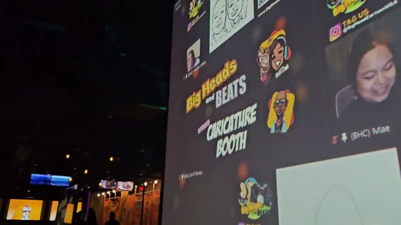 Big Heads & Beats Party Experience- DJ, Emcee & Digital Caricatures- Corporate Entertainment 