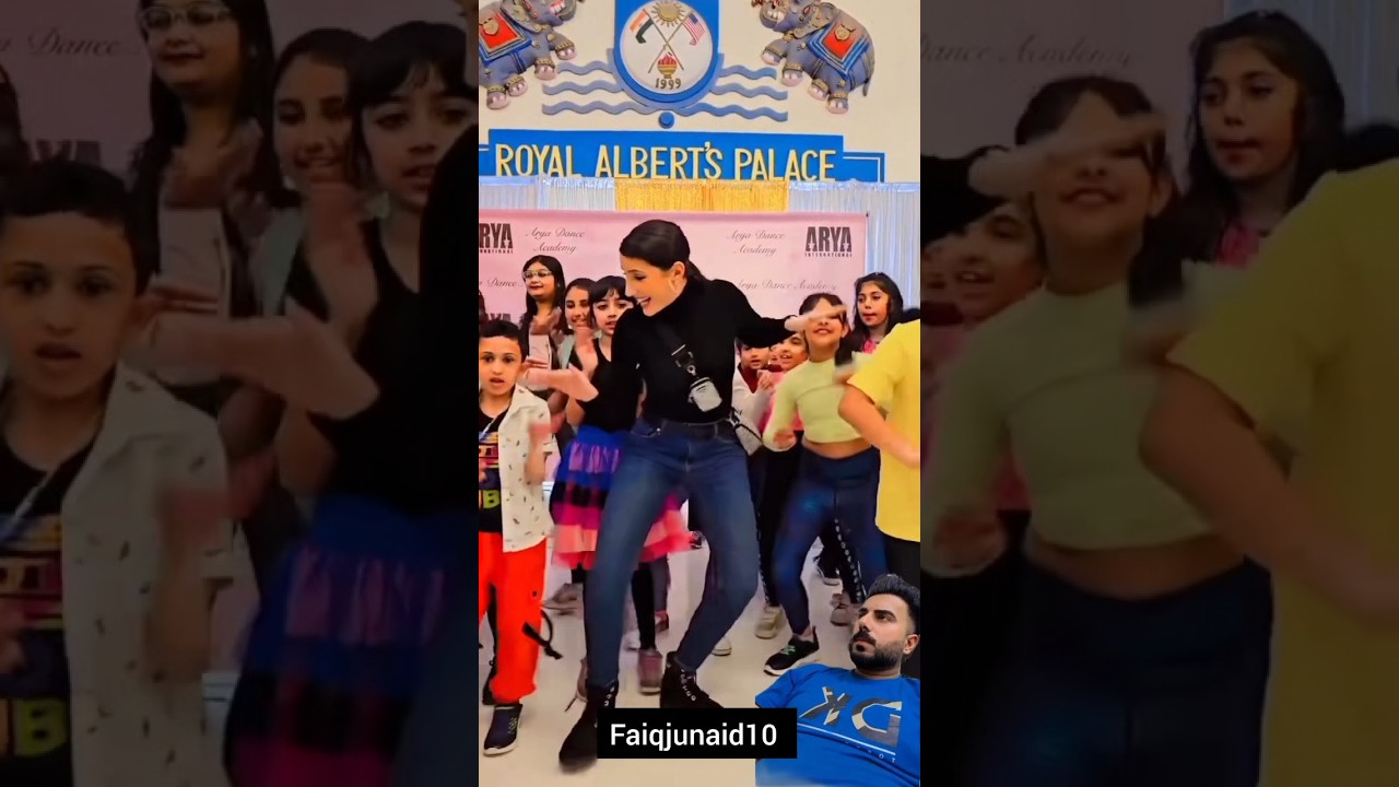 Nora fatehi ❤️ Dance with little kids 🥰 #norafatehi #newsong