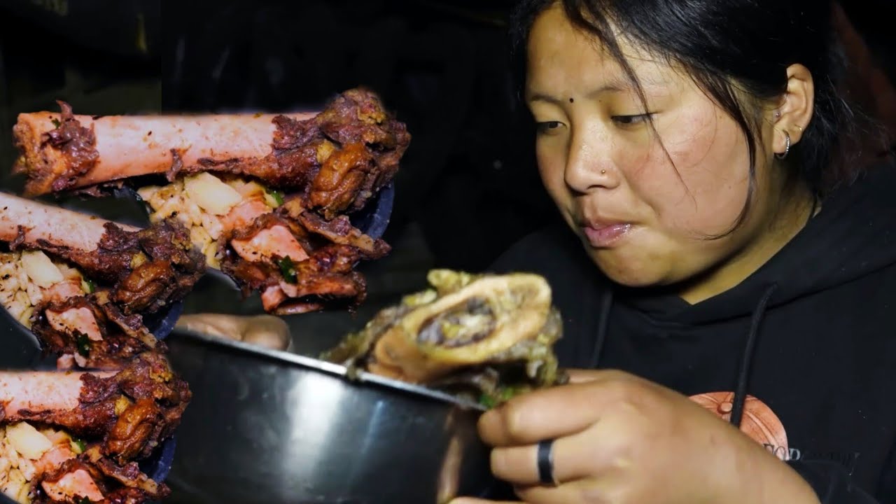 A Traditional Method Of Making Buffalo Bone Marrow In Nepal's Rural Med-Hill Region