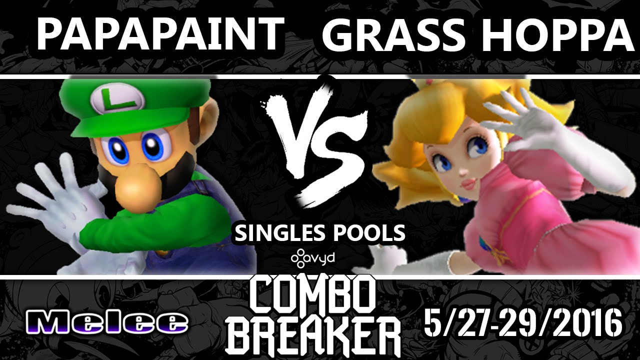 CB2016 Pools - Grass Hoppa (Peach) Vs. LSL | Papapaint (Luigi) SSBM - Smash Melee