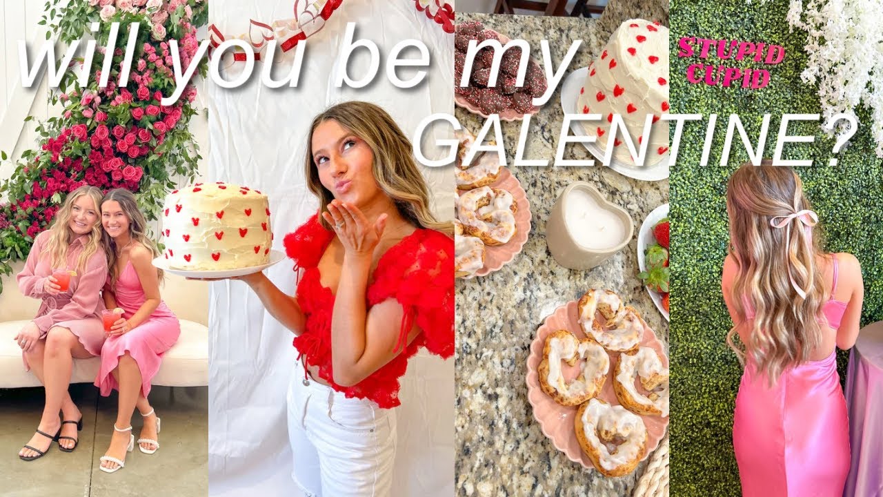 GALENTINE’S DAY WEEKEND VLOG 💌 photoshoots, valentine’s brunch event, super bowl party, + more!