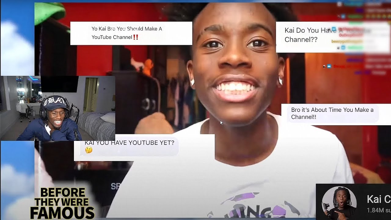Kai Reacts To Before Kai Cenat Was Famous