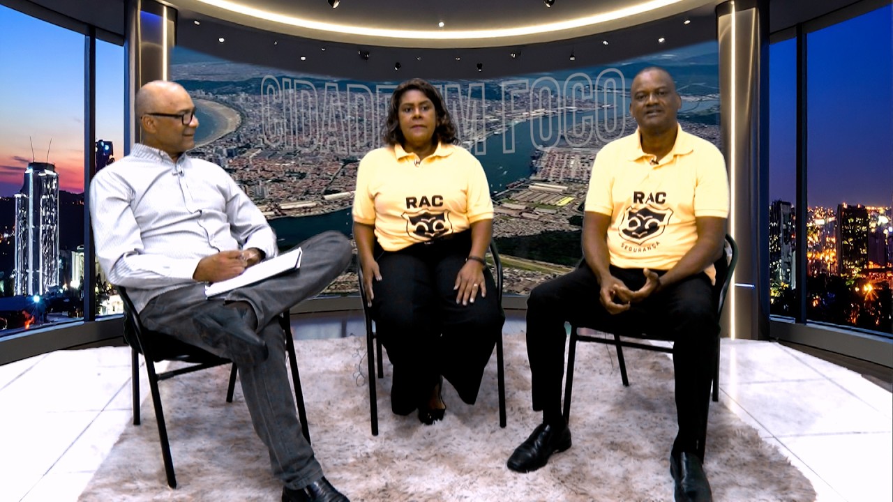 CIDADE EM FOCO 2026 com Claudio Costa e Heloisa Barrada da empresa RAC Segurança