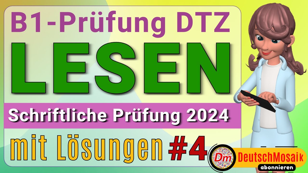 Lesen B1 | Vorbereitung auf die DTZ-Prüfung | Deutsch-Test mit Lösungen
