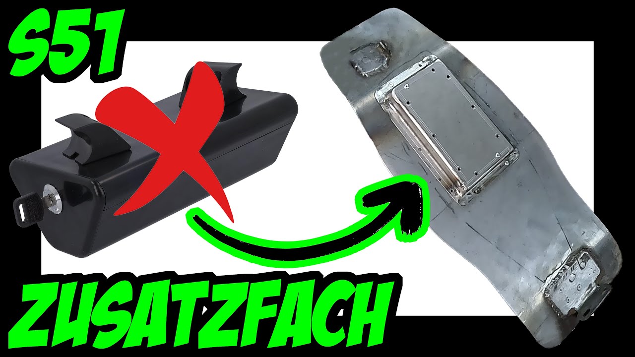 Ich baue ein Zusatzfach für meine S51 unter die Sitzbank | Simson | Tuning