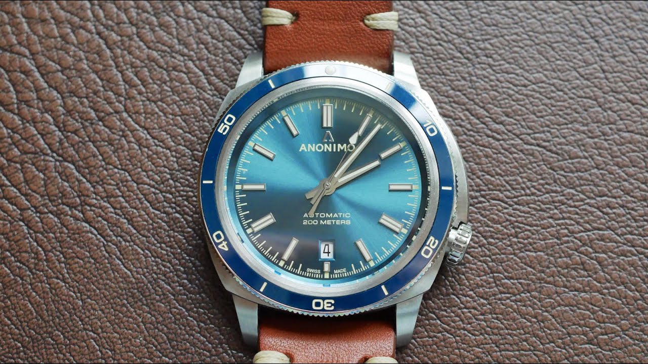 Anonimo Nautilo Vintage Sunray blue dial