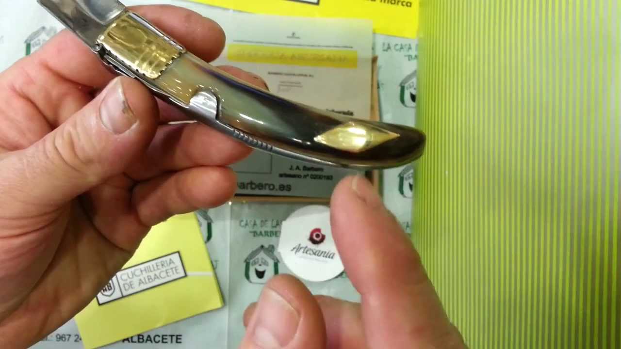 Navaja Artesana Pieza &Uacute;nica de asta de Toro