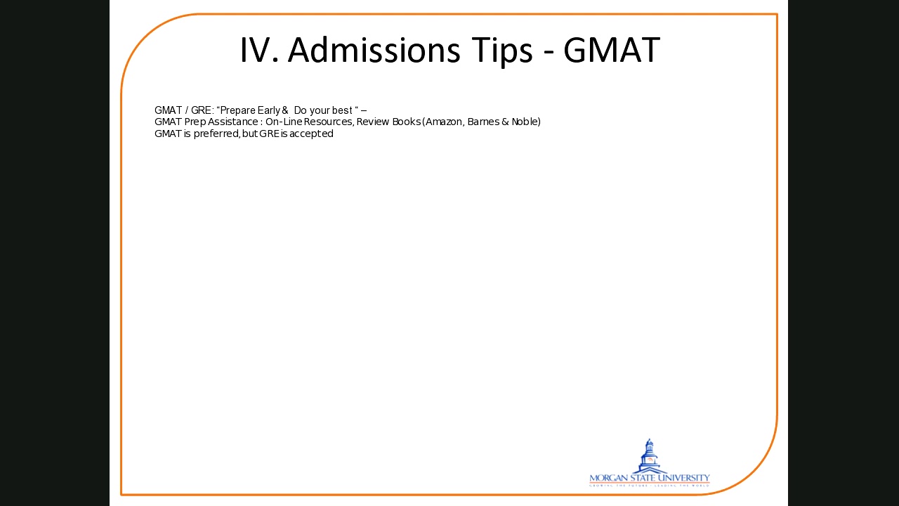 Admission Tips - GMAT
