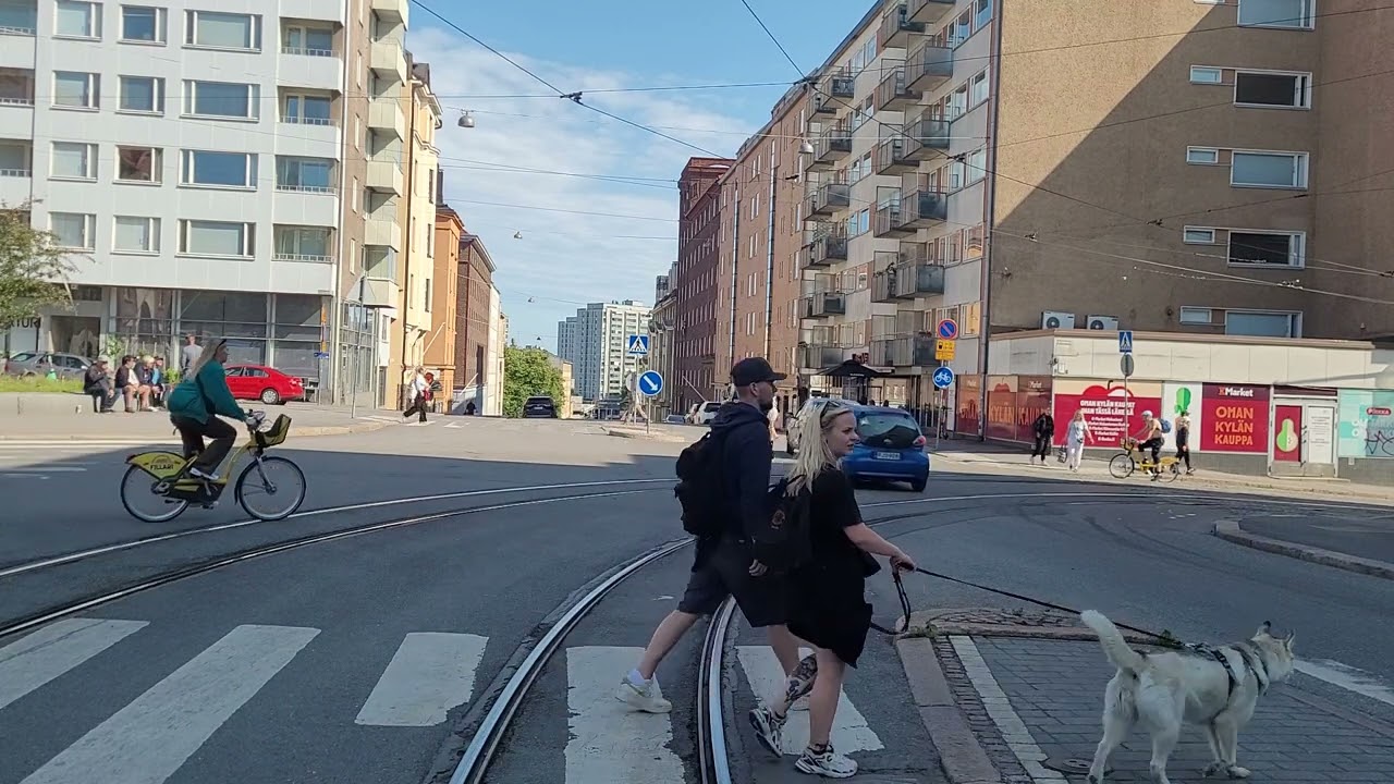 Helsingin raitiolinja 7,9,7 Vallilan Varikko-Länsiterminaali-Linjat-Länsiterminaali-Vallilan varikko