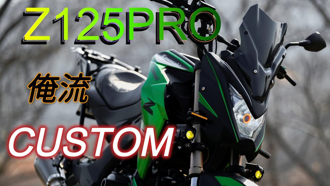 Z125PRO チビZを10年乗り続けてる奴がプチカスタム動画を作ってみた　モトブログ　プチカスタム　カスタム動画　Kawasaki insta360 AcePro2で撮影