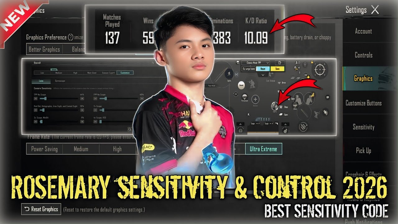 AE Rosemary (Update 4.2) | PMGC Best IGL | Sensitivity and Control Code | Advanced Control FPP/TPP