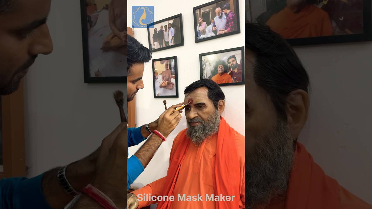 Sai Narayan Baba Hyperrealistic Silicone Statue #portrait #sculpture #silicone-statue