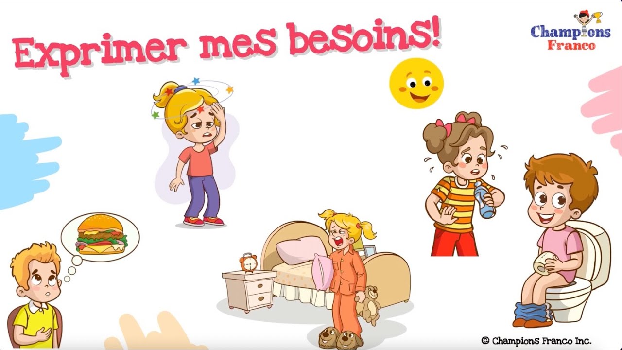 Exprimer mes besoins I Vocabulaire pour petits enfants I Kids French VocabularyI #frenchforbeginner