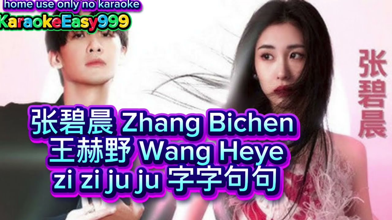 #Lyric #Pinyin 字字句句 Zi Zi Ju Ju - Zhang Bi Chen & Wang He Ye #DuetViral #Treasuredvoice