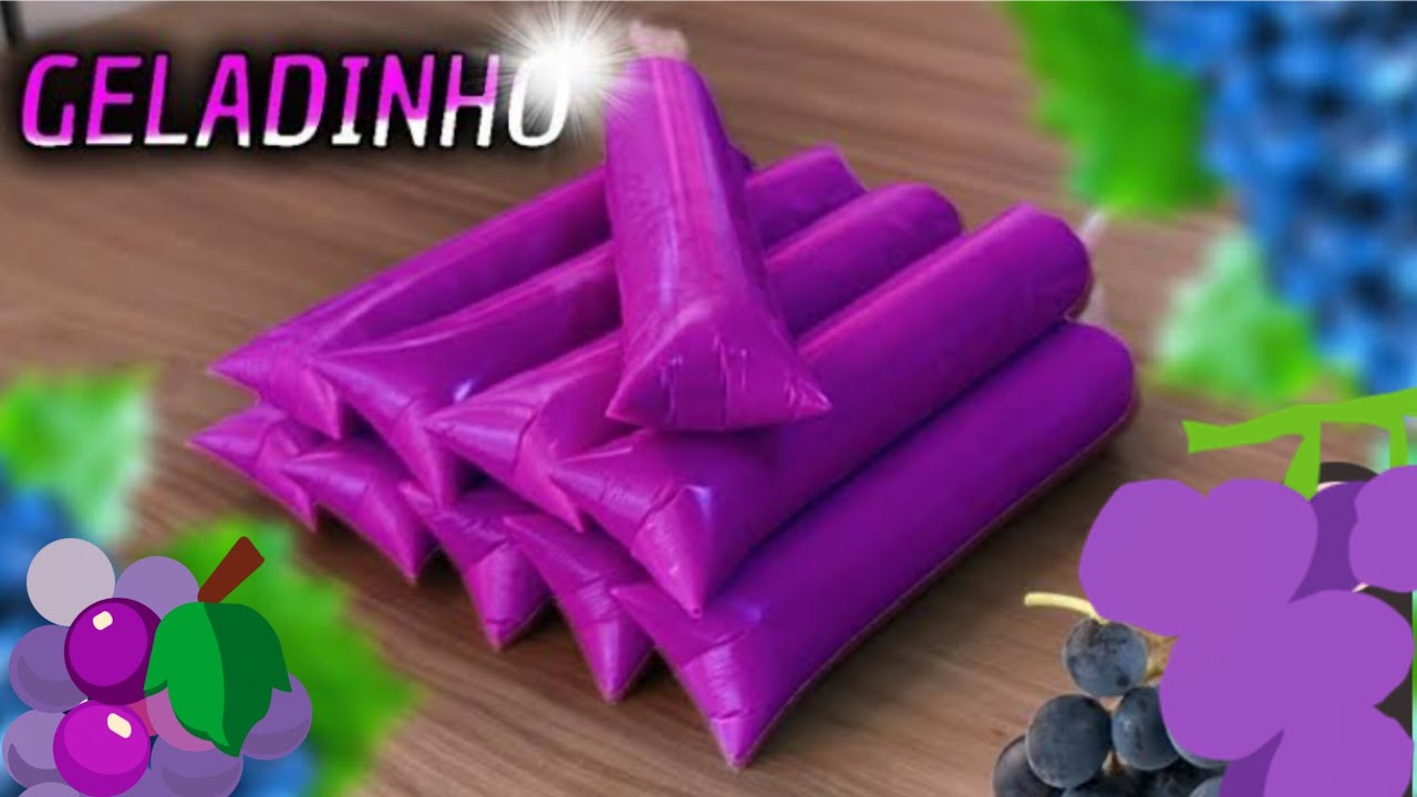 Venha aprender a fazer geladinho de uva 
