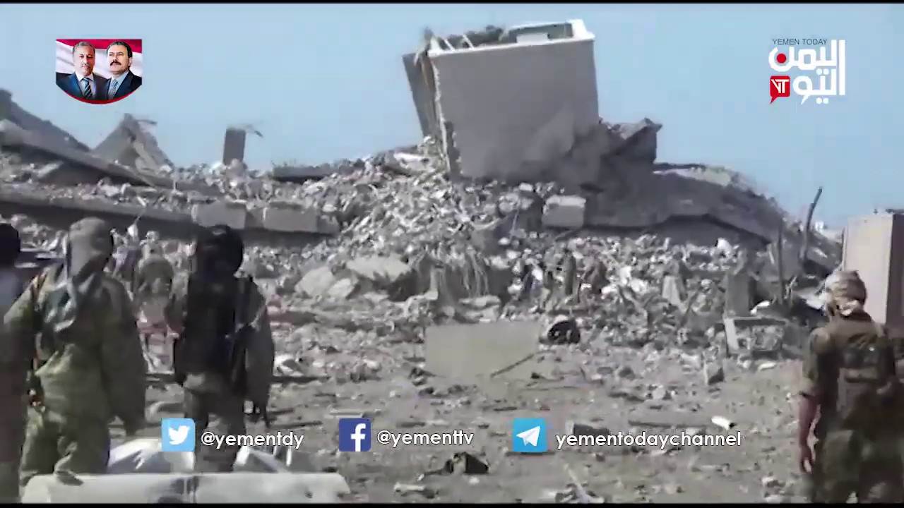 مشاهد حصرية لإنقاض عمارة عبدالنبي بعد تفجيرها من قبل الحوثيين | تقرير عبدالوهاب نمران |